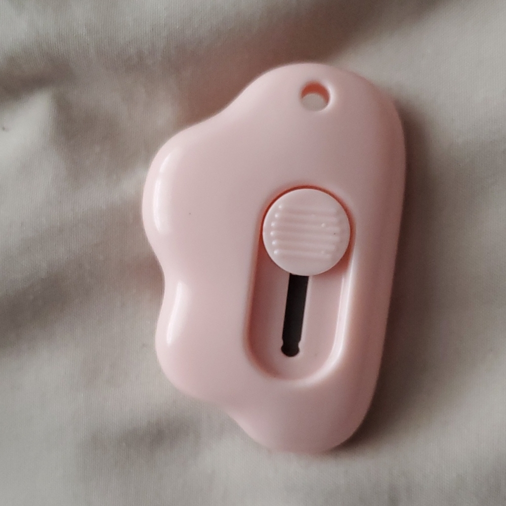 Pink Boxcutter Keychain
